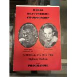 A Henry Cooper v Cassius Clay programme,