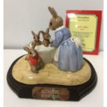 A collection of Royal Doulton rabbit figures including Bunnykins "Bath Night Bunnykins" (DB241)