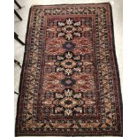 A vintage Caucasian rug,