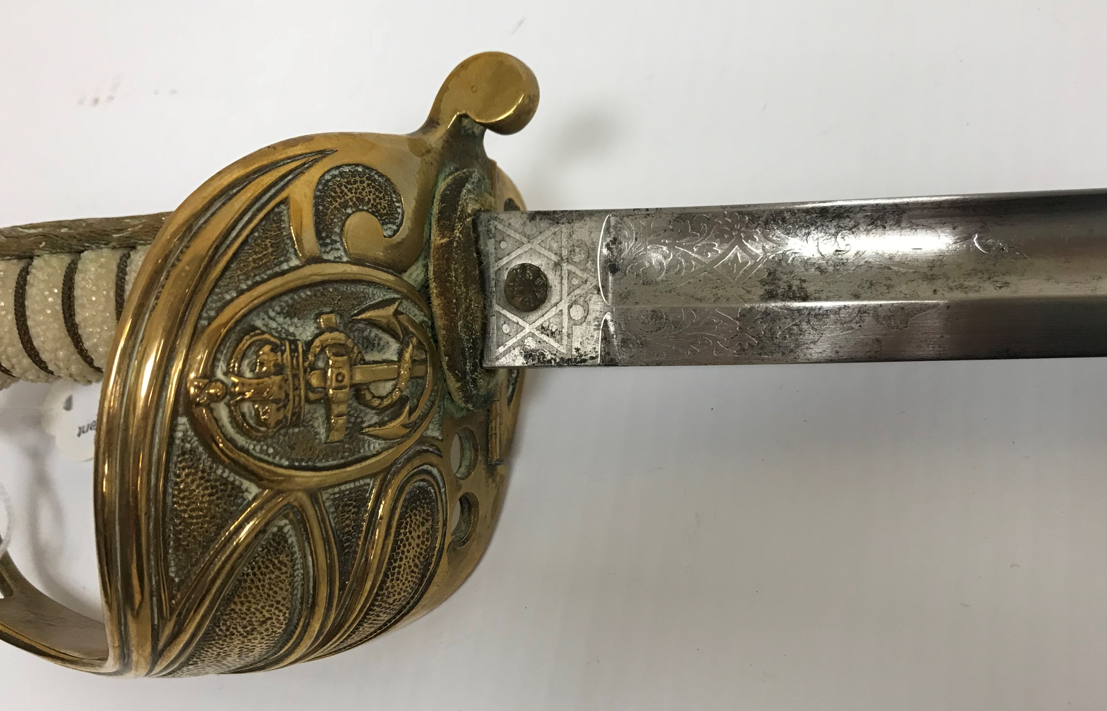 A Royal Naval Officer's dress sword, - Image 10 of 10