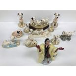 A collection of Royal Doulton Disney's 101 Dalmations comprising "Lucky and Freckles on ice" DM10,