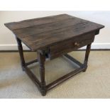 An 18th Century Basque stained chestnut side table,