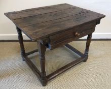 An 18th Century Basque stained chestnut side table,