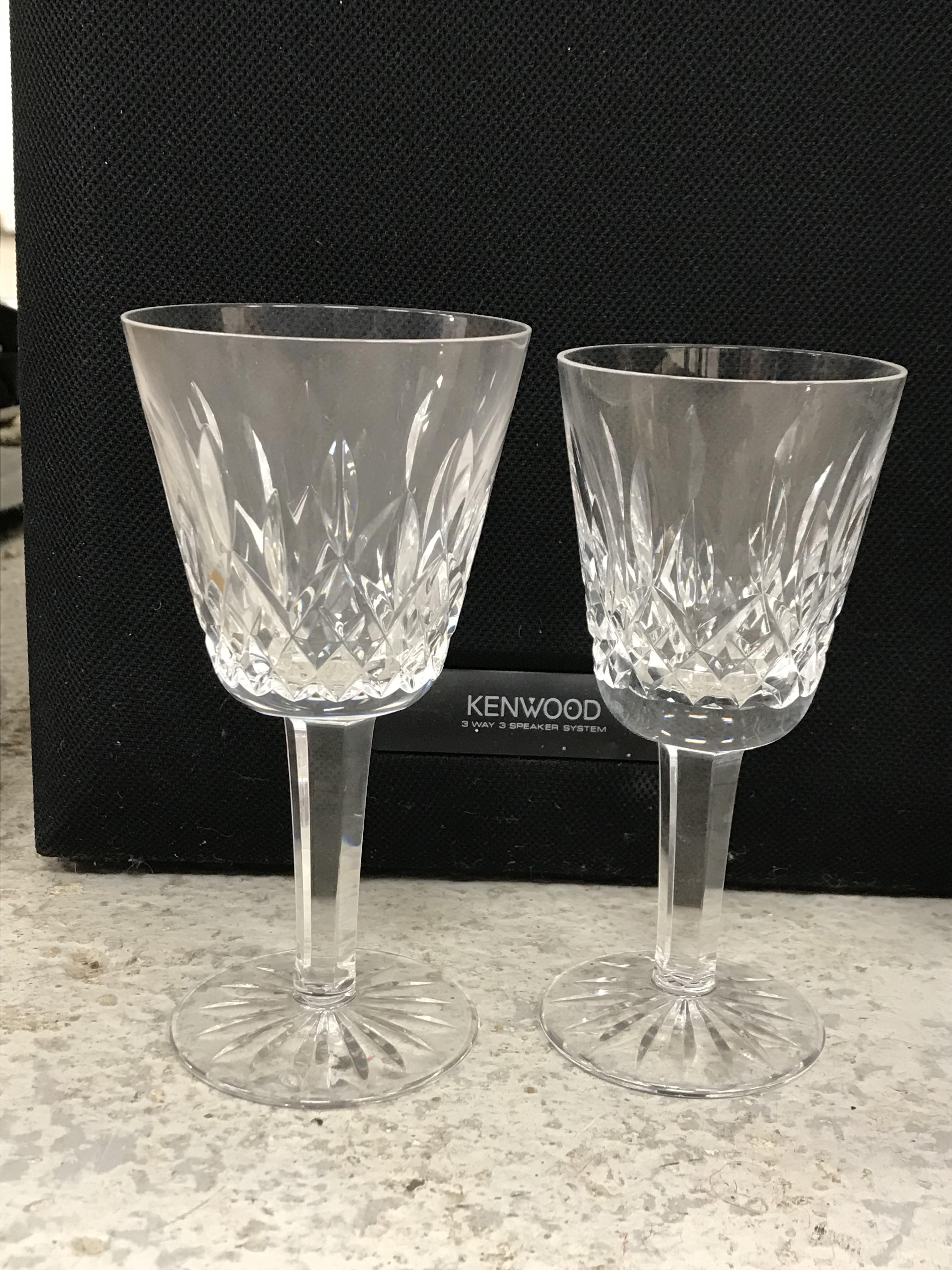 A large collection of glassware to include six Waterford crystal red wine glasses and six matching - Image 15 of 15