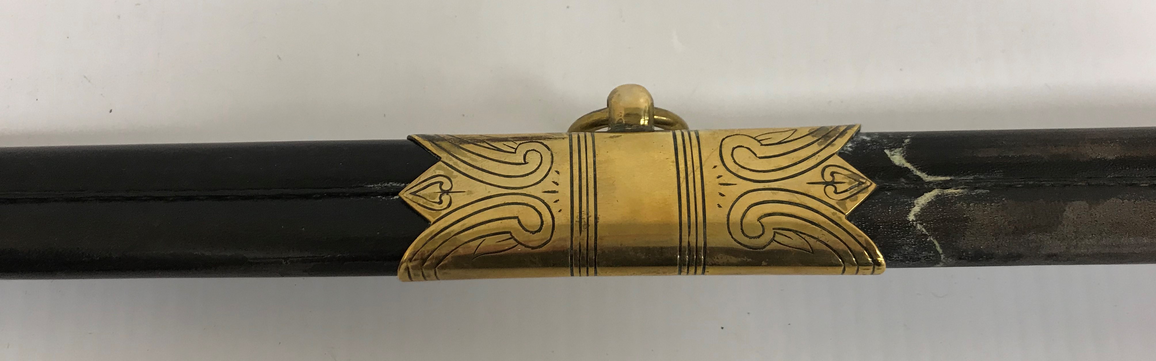 A Royal Naval Officer's dress sword, - Image 3 of 10