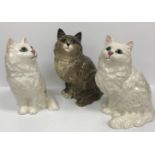 A collection of three Beswick cats No'd 1867 to base together with two further Beswick cats and a