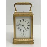 A 19th Century French carriage clock by Drocourt of Paris, No.