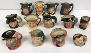 A collection of mid sized Royal Doulton Toby jugs comprising The Walrus and the Carpenter (D6604),