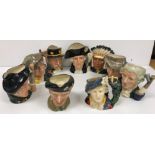 A collection of Royal Doulton large character jugs comprising George Washington (D6669),