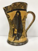 A Royal Doulton Morrisian jug with figural decoration in the manner of William Morris, 21.