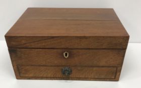 A 19th Century mahogany sewing box,