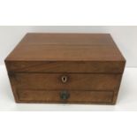 A 19th Century mahogany sewing box,