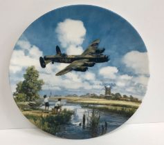 Two boxes of assorted collectors' plates on RAF themes to include a set of six Royal Doulton