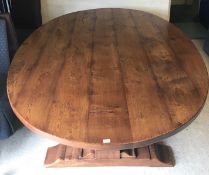 A Real Wood Furniture Co "Woodstock" oak dining table,