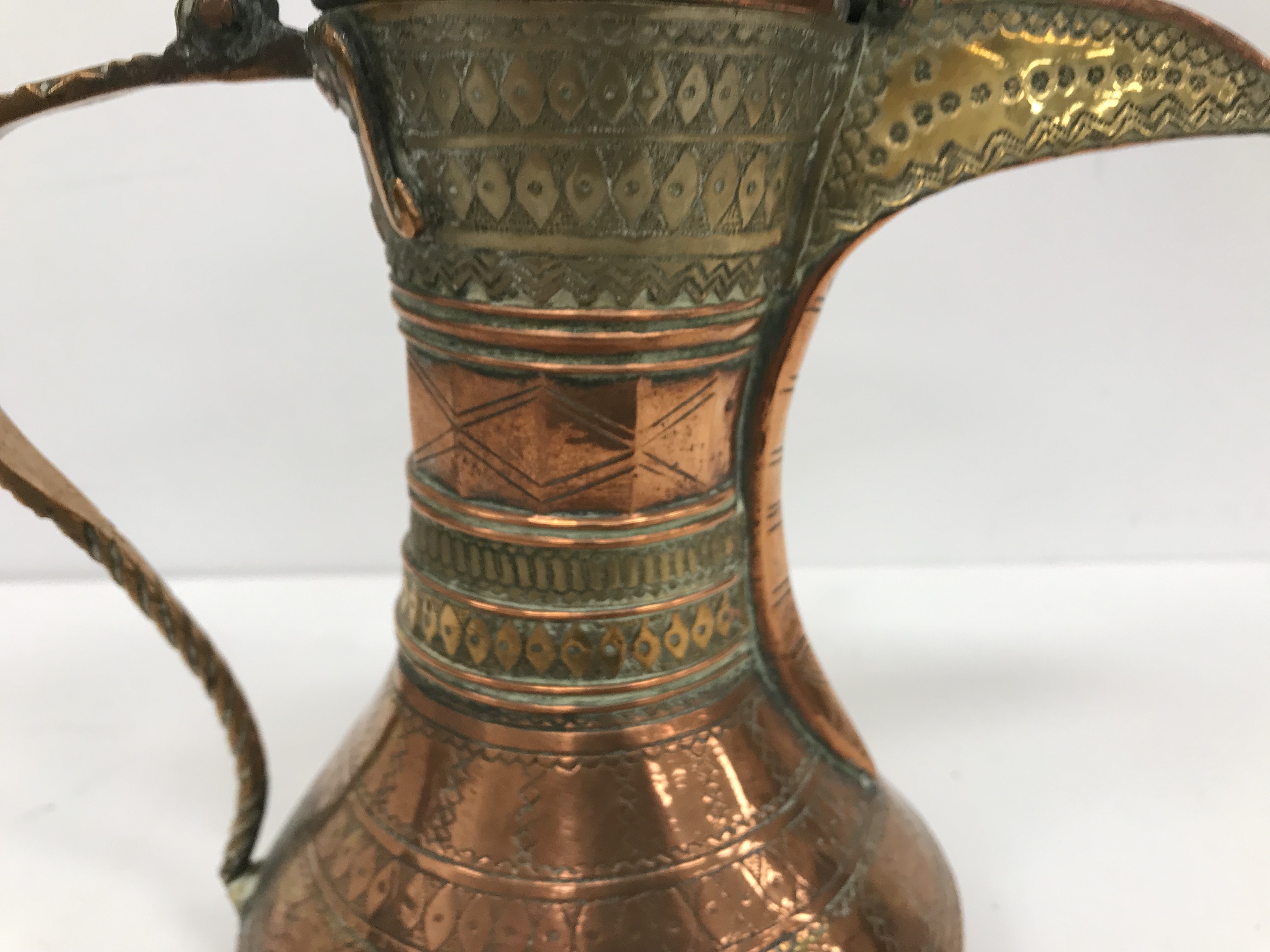 A collection of Middle Eastern and other copper wares to include two Turkish coffee pots, - Image 85 of 115