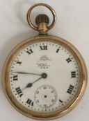 A Waltham 9 carat gold cased pocket watch,