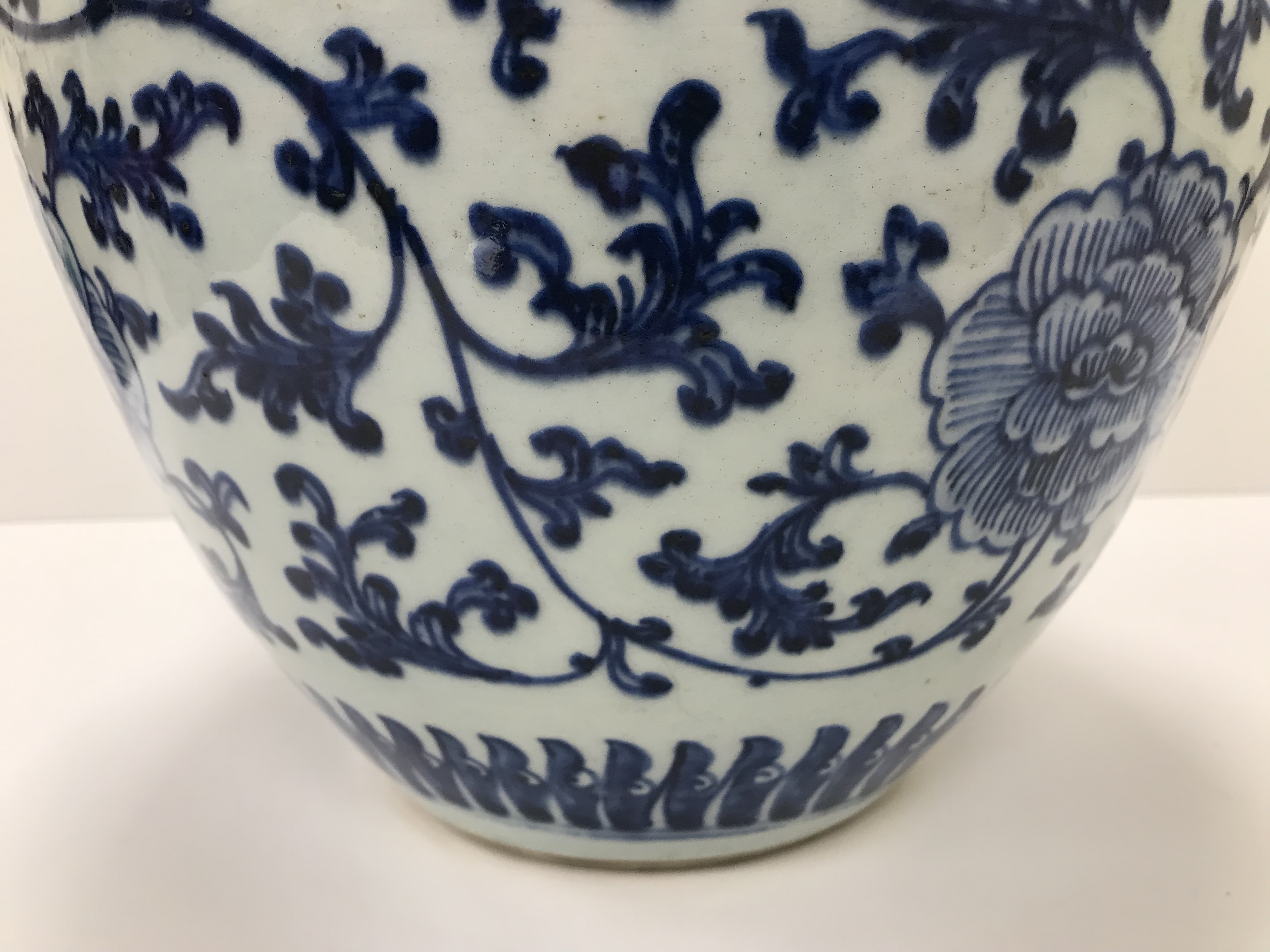 A 19th Century Chinese blue and white vase with all over foliate and floral decoration, 32. - Image 15 of 47