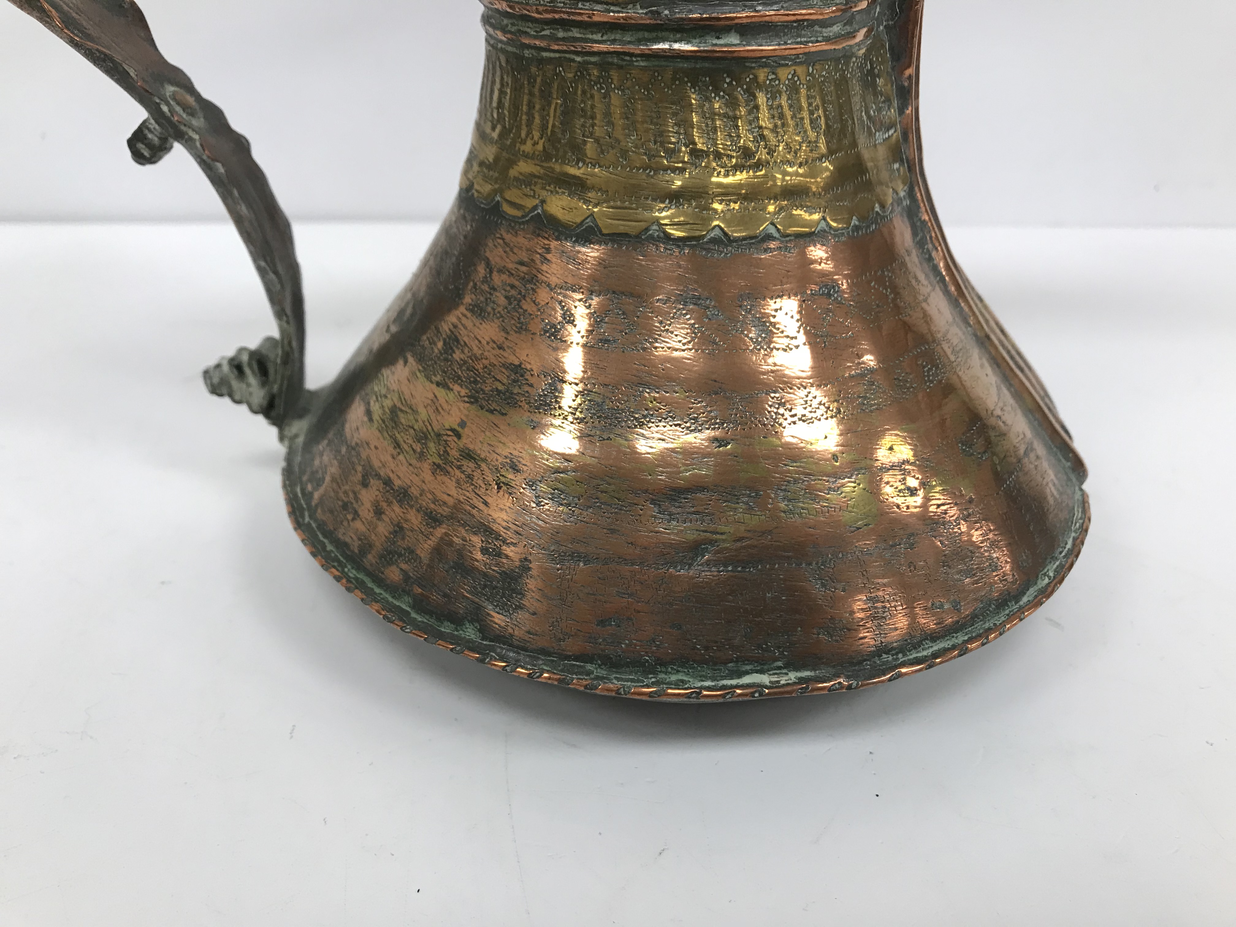 A collection of Middle Eastern and other copper wares to include two Turkish coffee pots, - Image 40 of 115