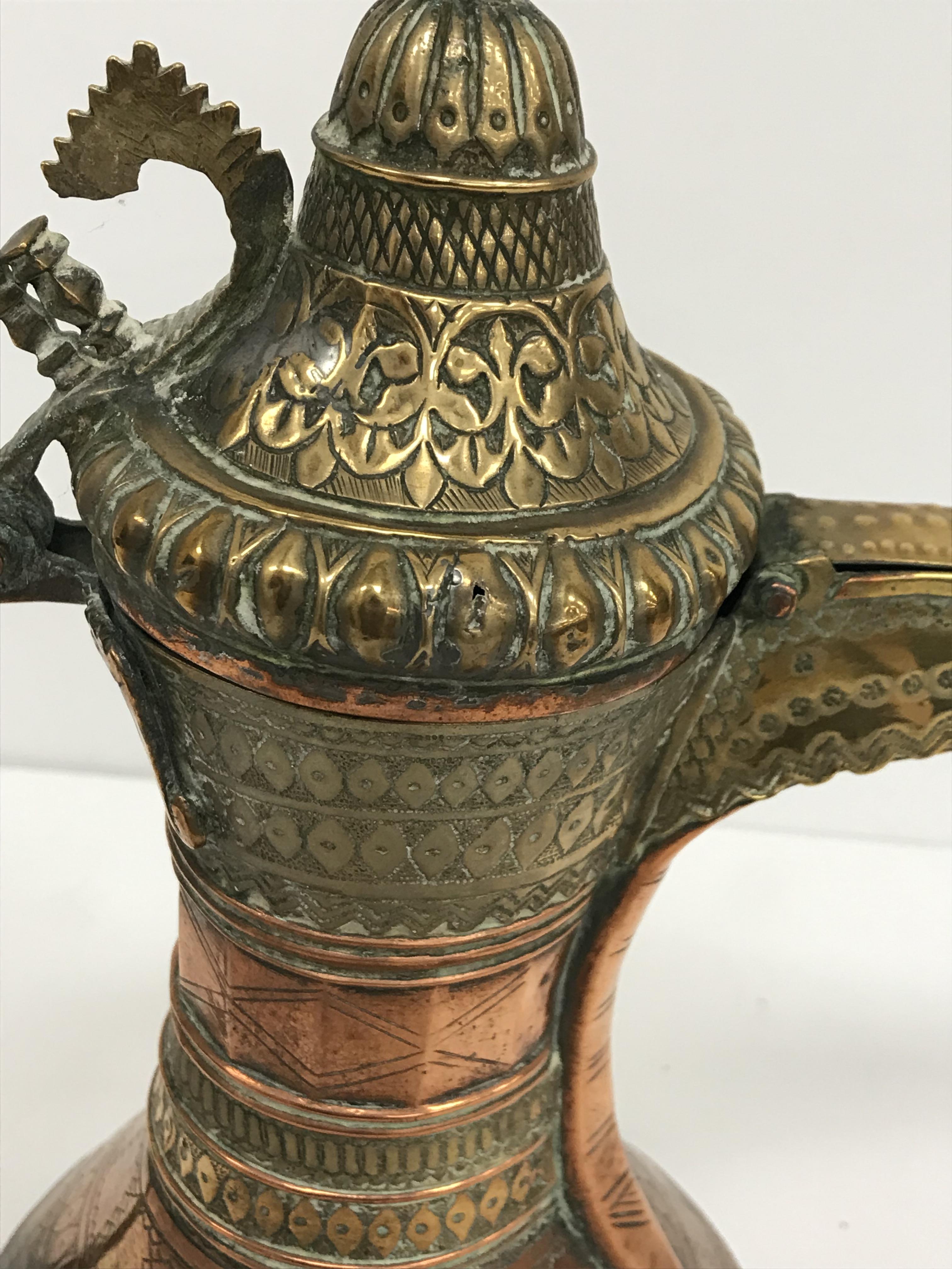 A collection of Middle Eastern and other copper wares to include two Turkish coffee pots, - Image 88 of 115