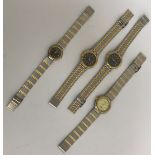 A collection of modern wristwatches,