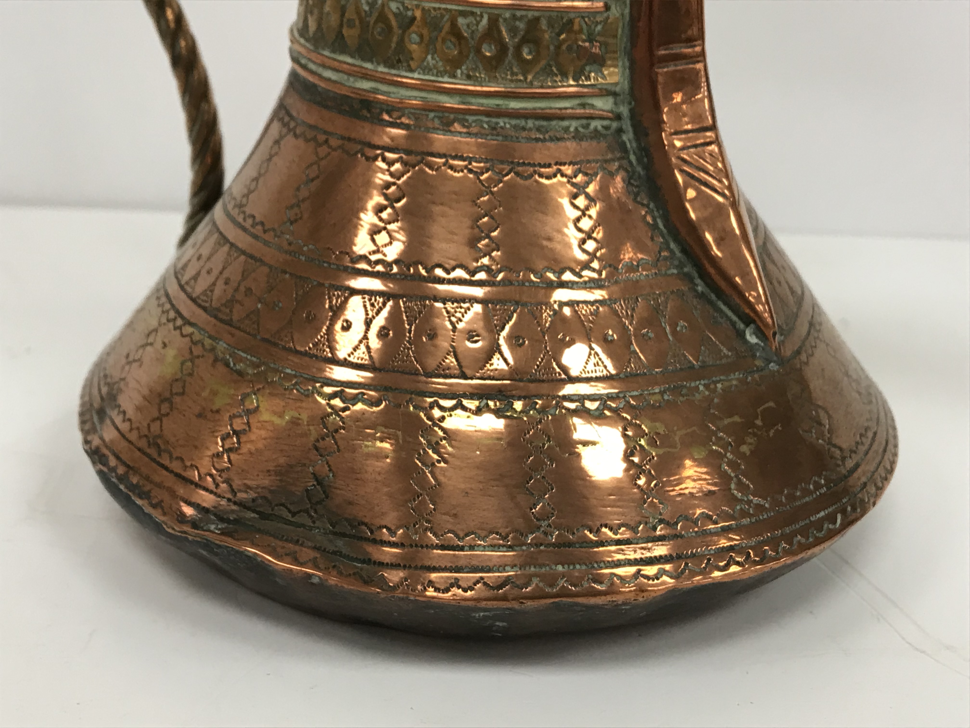 A collection of Middle Eastern and other copper wares to include two Turkish coffee pots, - Image 89 of 115