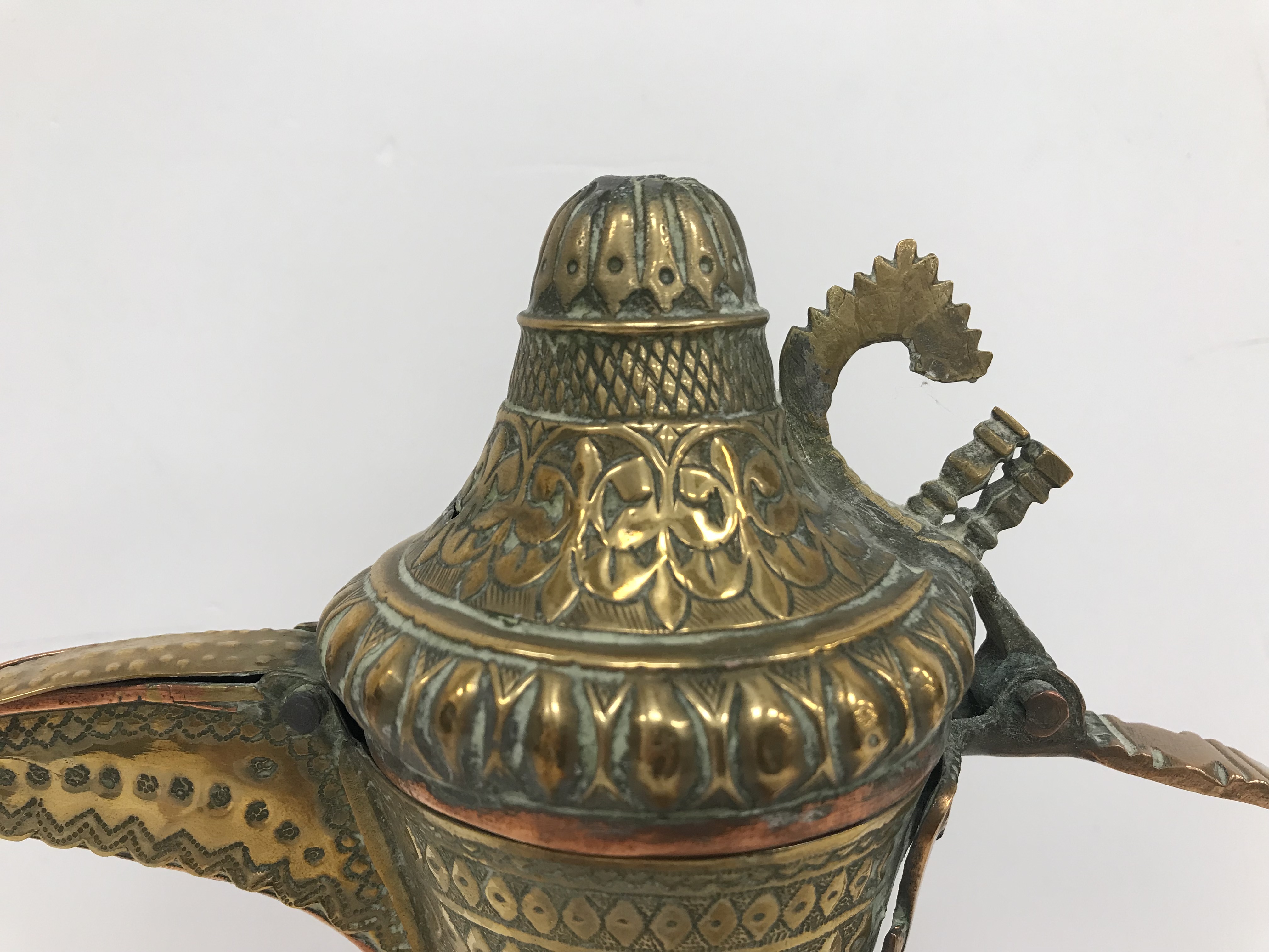 A collection of Middle Eastern and other copper wares to include two Turkish coffee pots, - Image 64 of 115