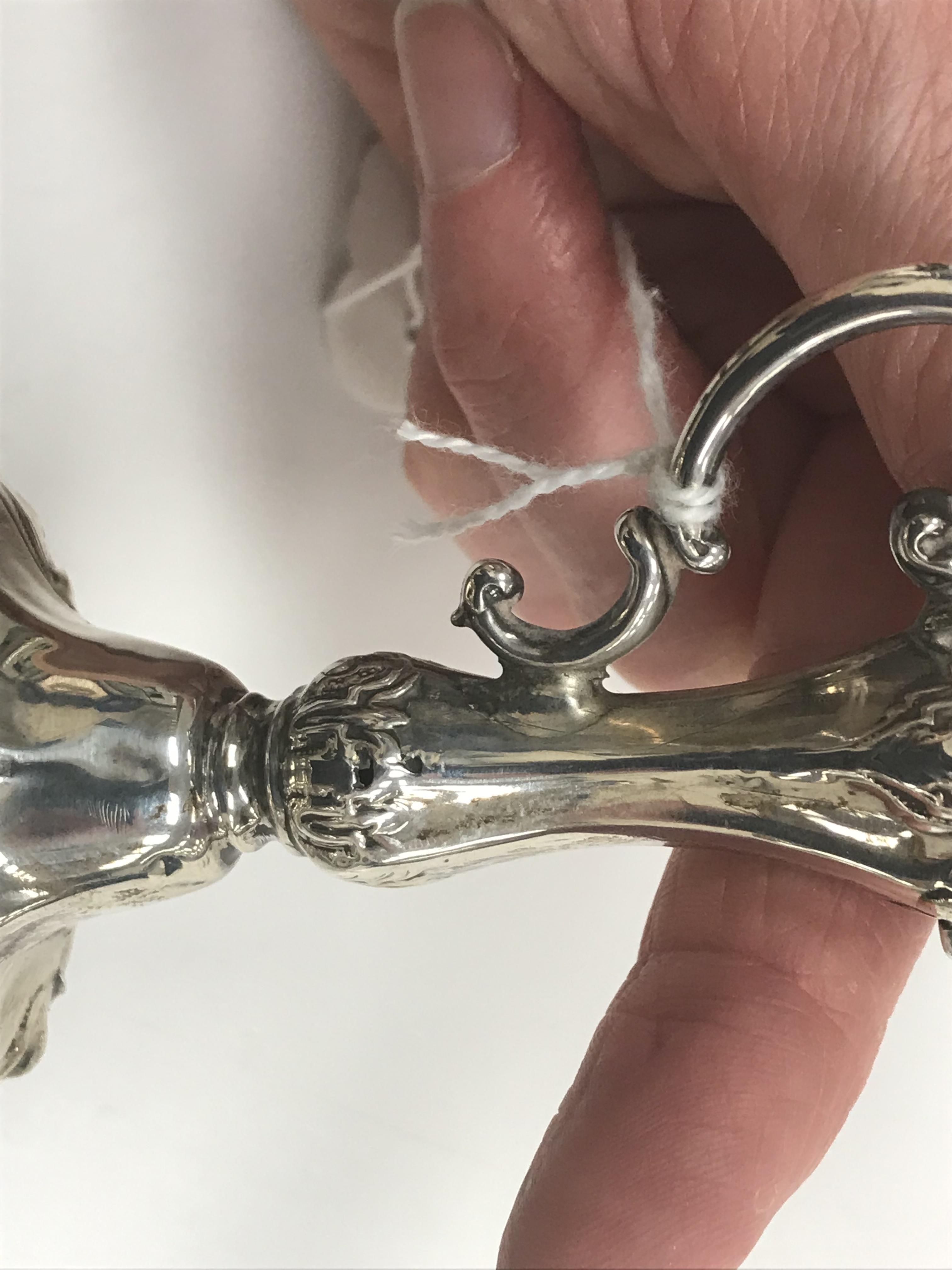 A Victorian silver chamberstick with acanthus leaf decoration and scrolling C handle, - Image 18 of 20