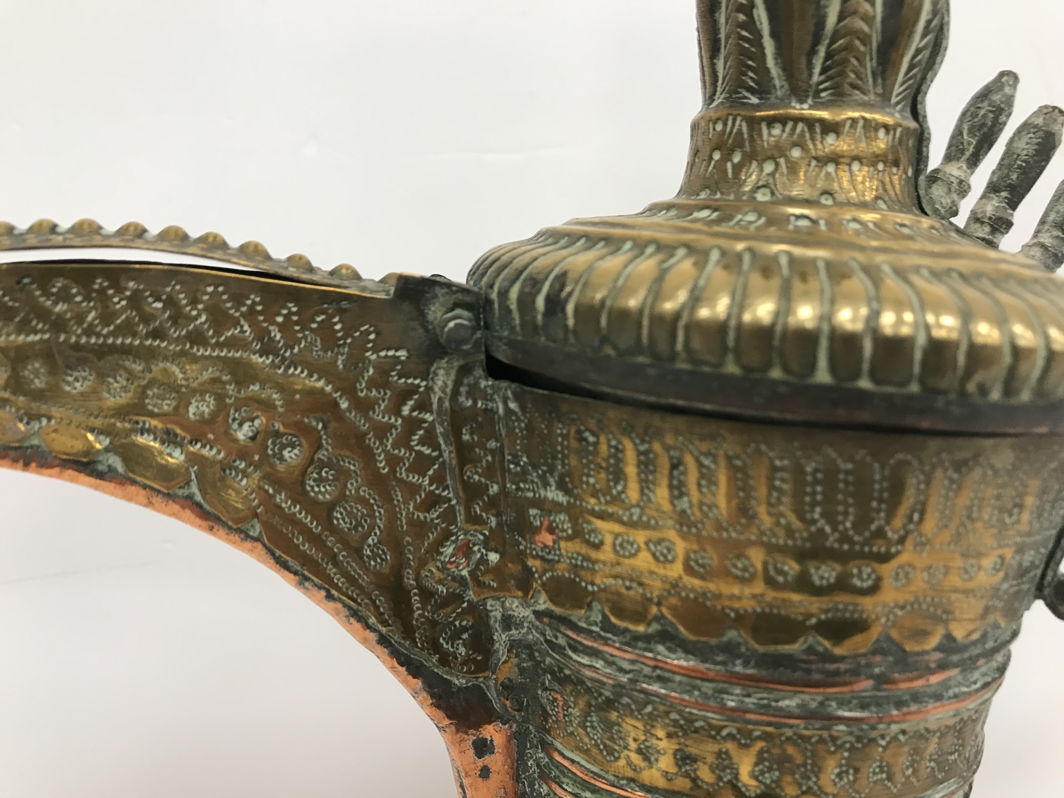 A collection of Middle Eastern and other copper wares to include two Turkish coffee pots, - Image 25 of 115