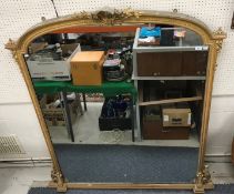 A 19th Century giltwood and gesso framed wall mirror by Charles Nosotti,