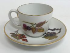 A large collection of Royal Worcester "Evesham" dinner and table wares to include tureens,