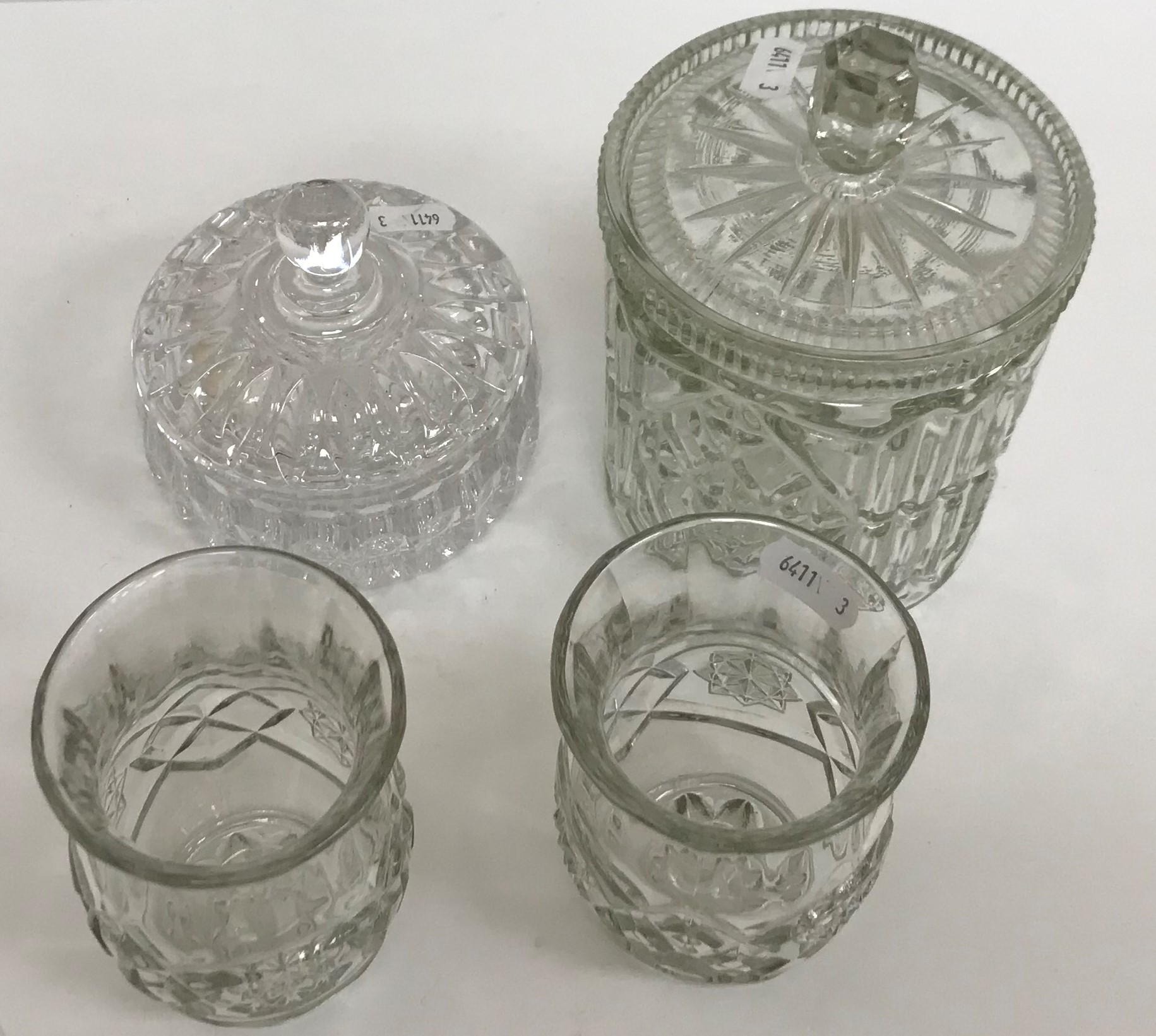 Four various glass decanters, two lidded jars, - Image 5 of 22