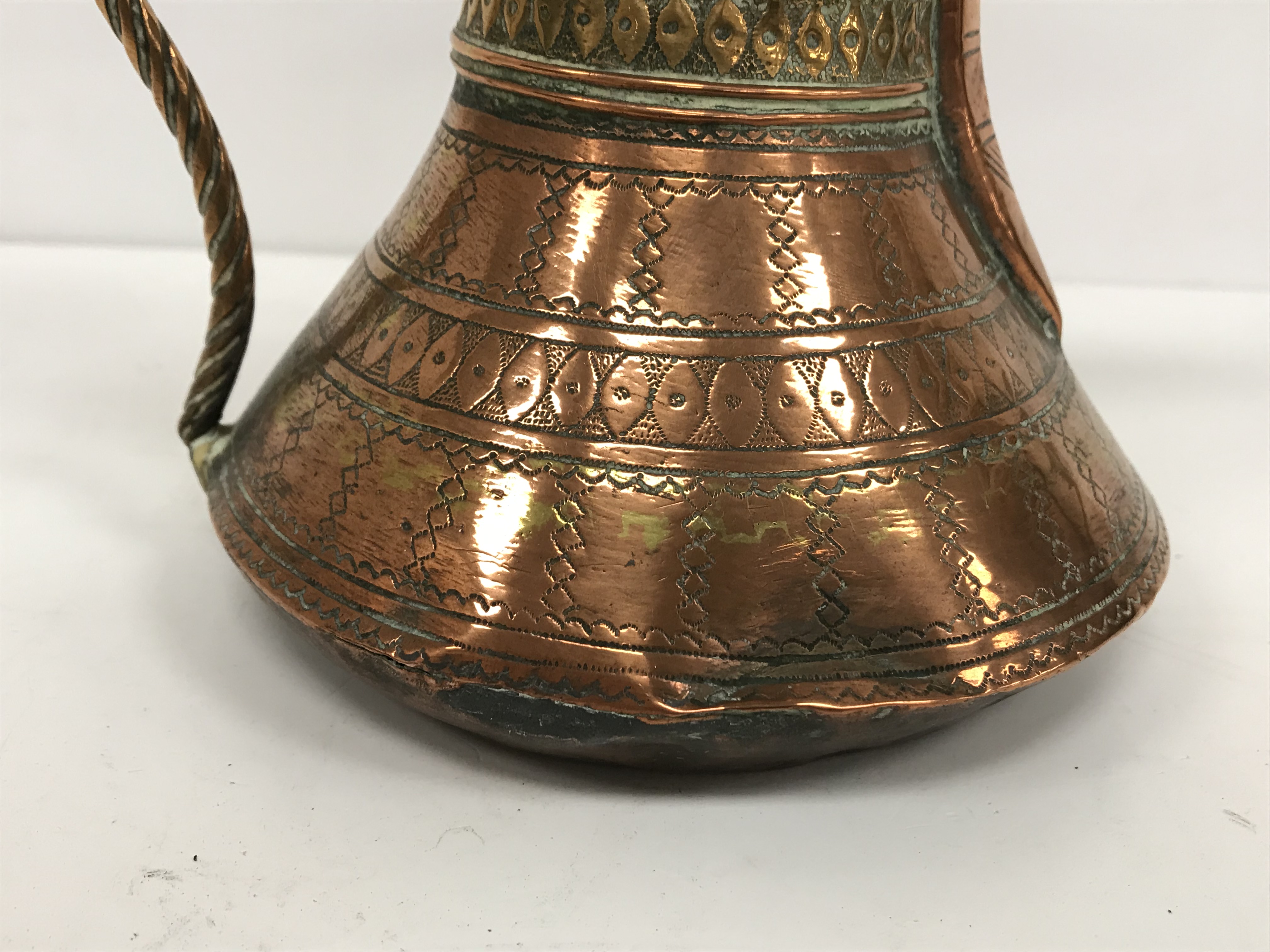 A collection of Middle Eastern and other copper wares to include two Turkish coffee pots, - Image 81 of 115