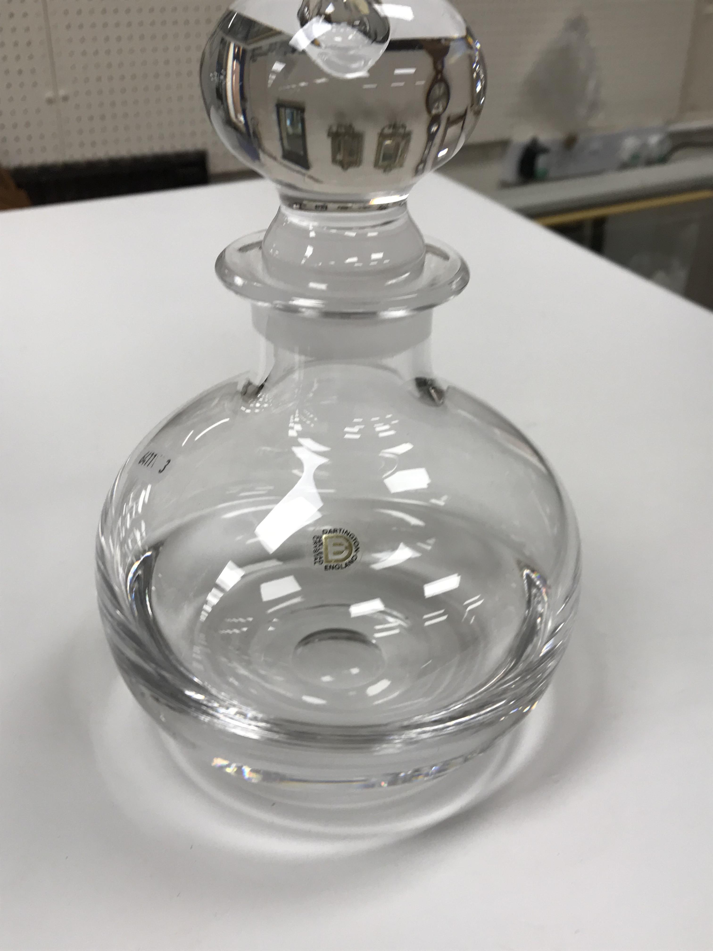 Four various glass decanters, two lidded jars, - Image 18 of 22