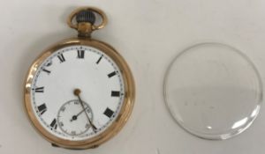 A circa 1900 9 carat gold cased Rolex pocket watch,