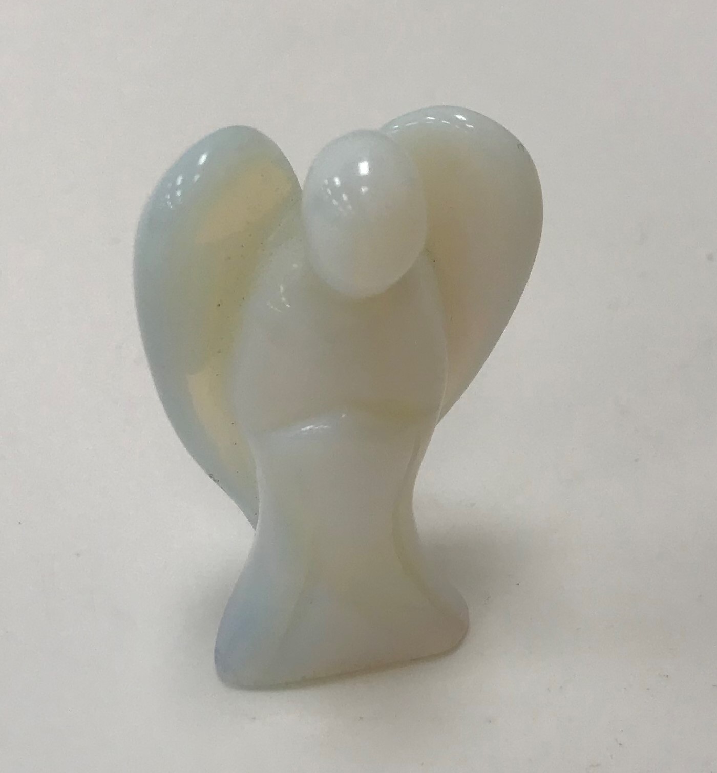 A collection of five various opalescent / milk glass figures including Lalique "Owl", 5. - Image 6 of 6