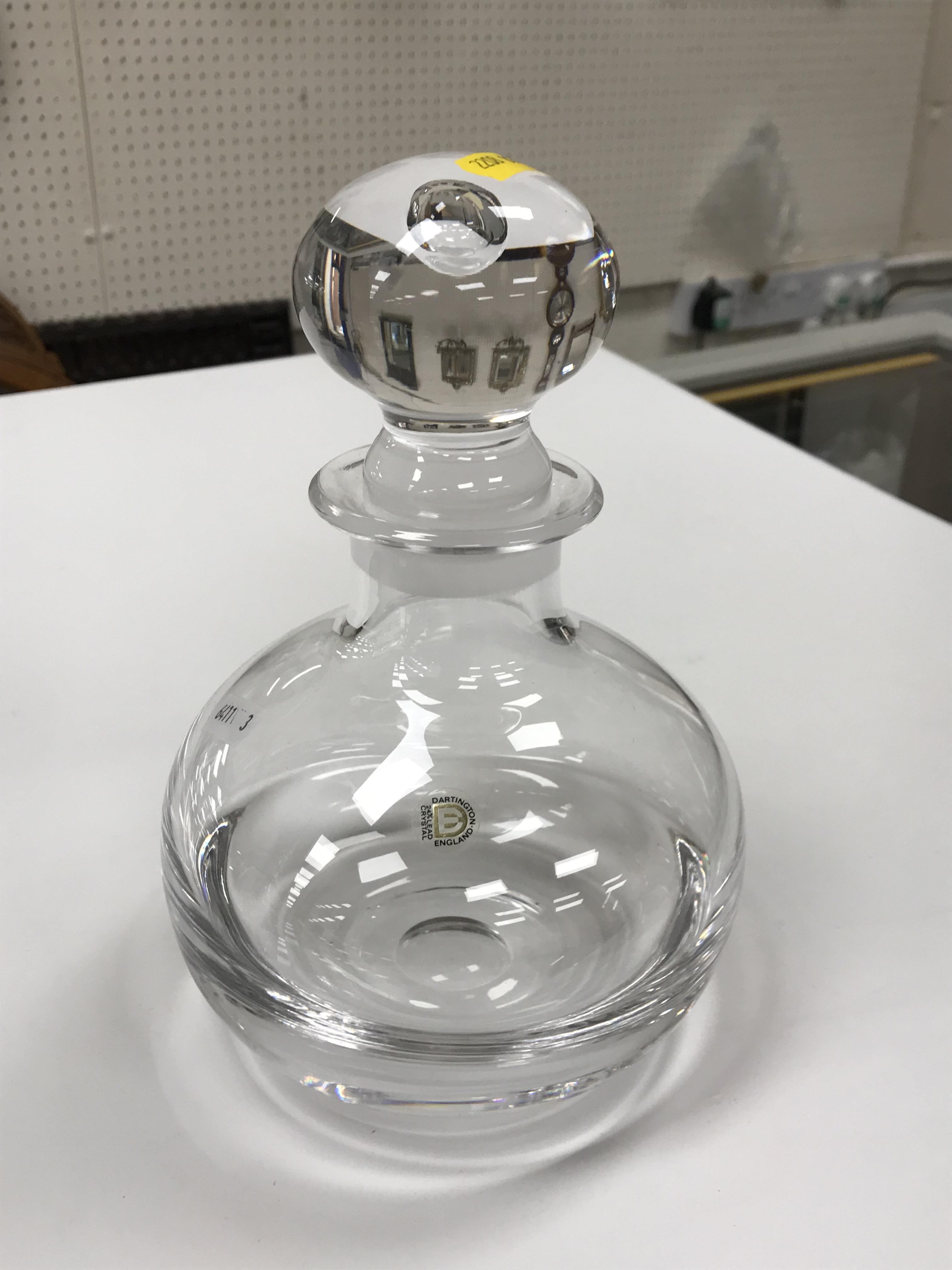 Four various glass decanters, two lidded jars, - Image 19 of 22