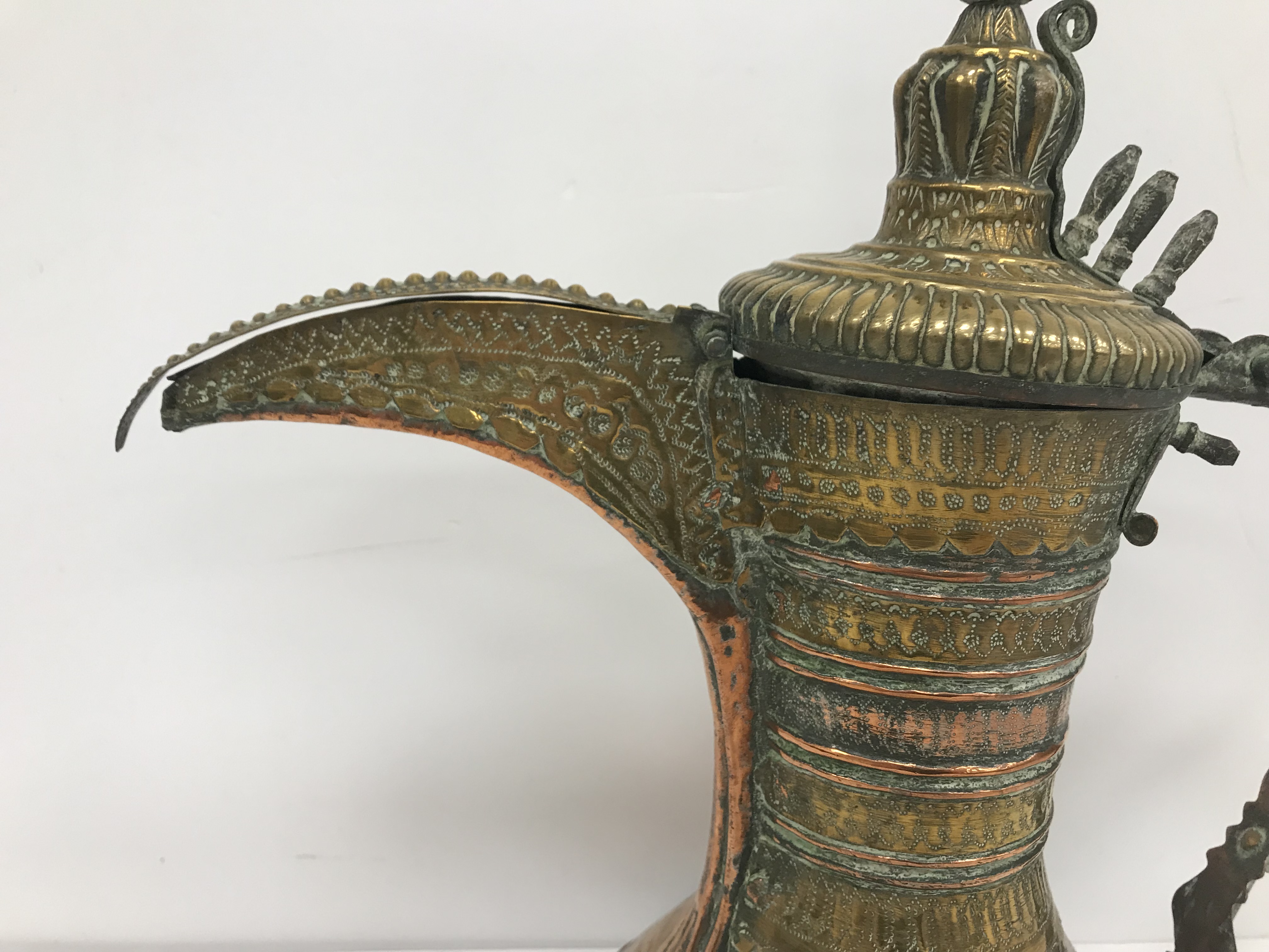 A collection of Middle Eastern and other copper wares to include two Turkish coffee pots, - Image 21 of 115