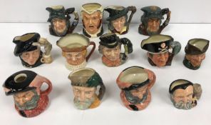 A collection of mid sized Royal Doulton Toby jugs comprising "The Walrus and the Carpenter" (D6604),