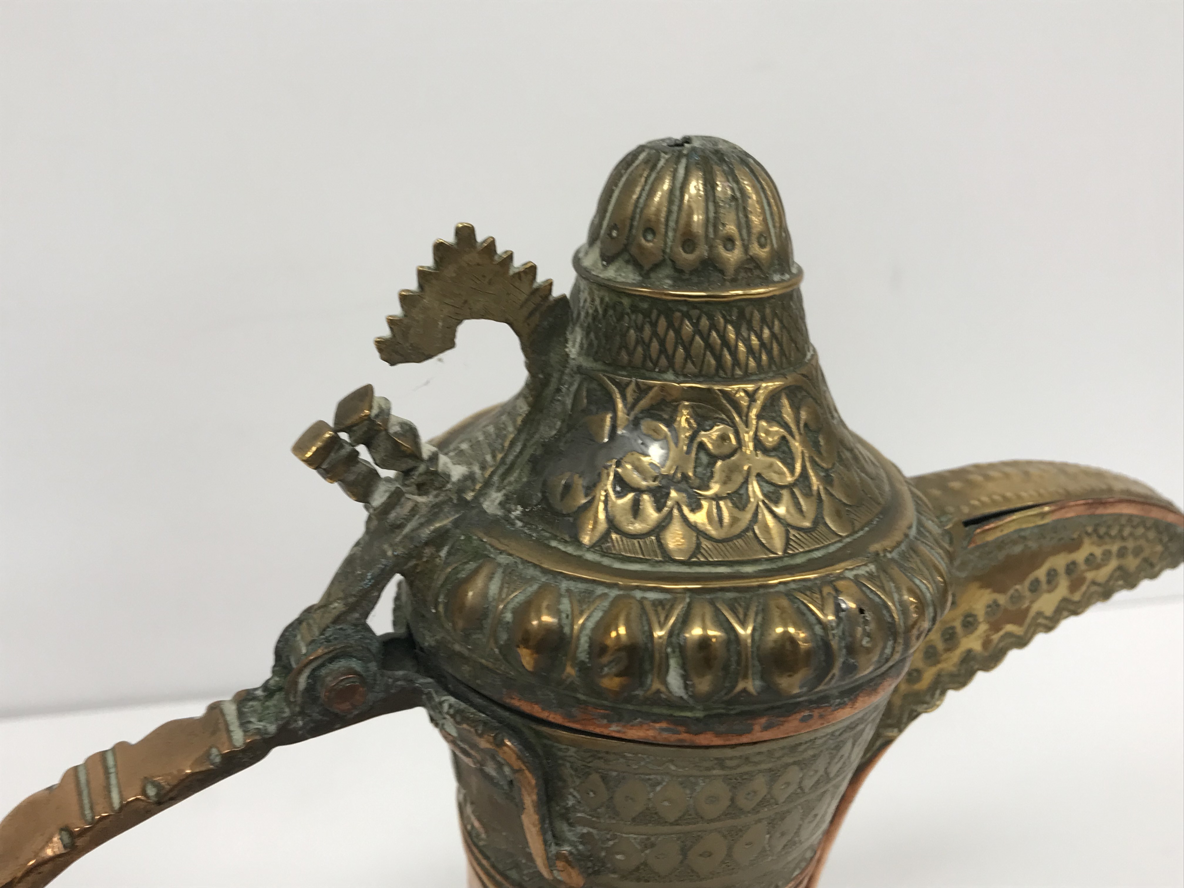 A collection of Middle Eastern and other copper wares to include two Turkish coffee pots, - Image 79 of 115