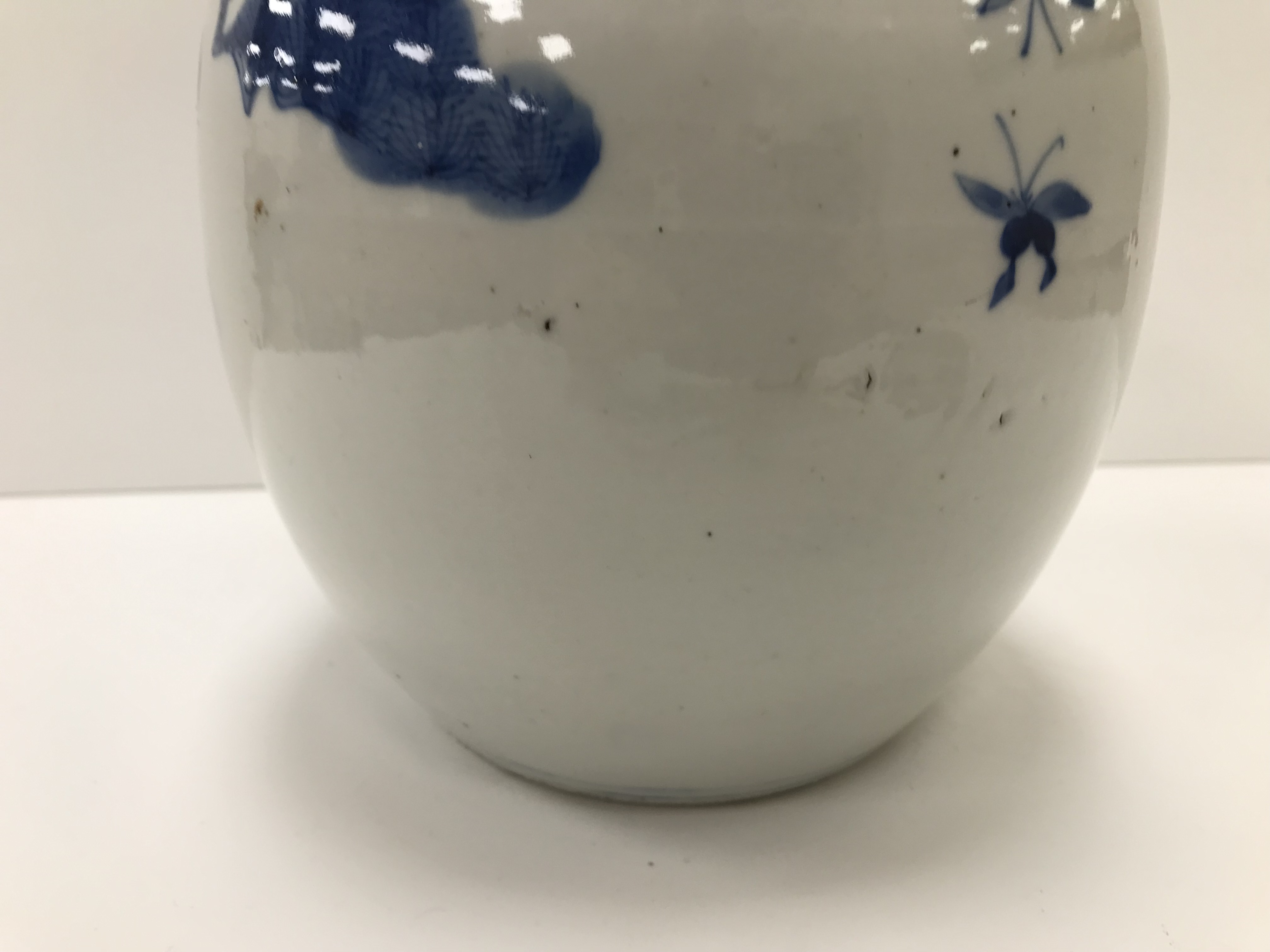 A 19th Century Chinese blue and white ginger jar and cover decorated with figures playing music and - Image 18 of 31