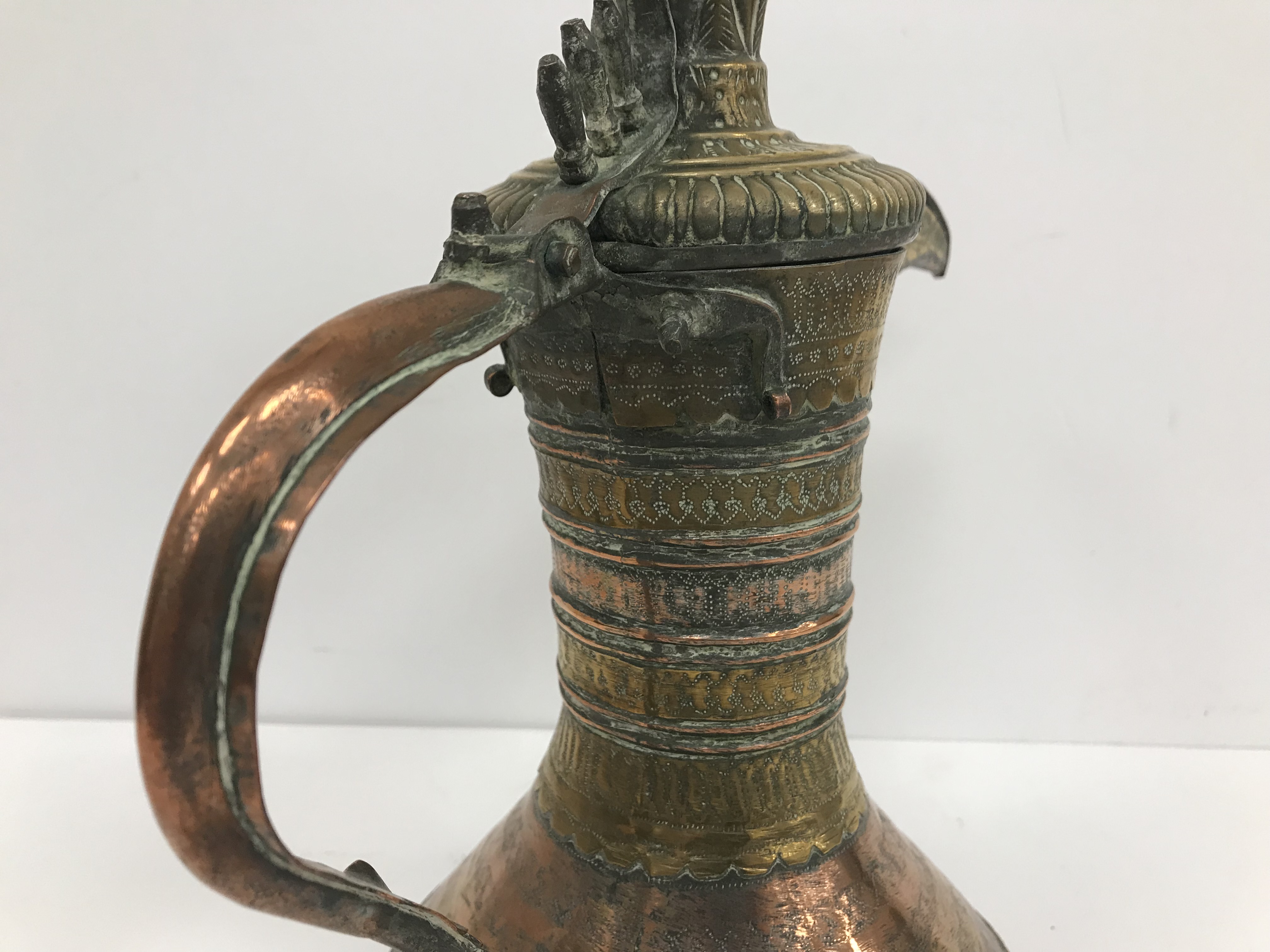 A collection of Middle Eastern and other copper wares to include two Turkish coffee pots, - Image 32 of 115