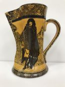 A Royal Doulton 'Morrisian' jug with figural decoration in the manner of William Morris, 21.