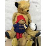 A collection of various early 20th Century and later soft toys / teddy bears including Sri Lankan