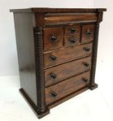 A Victorian mahogany apprentice piece "S