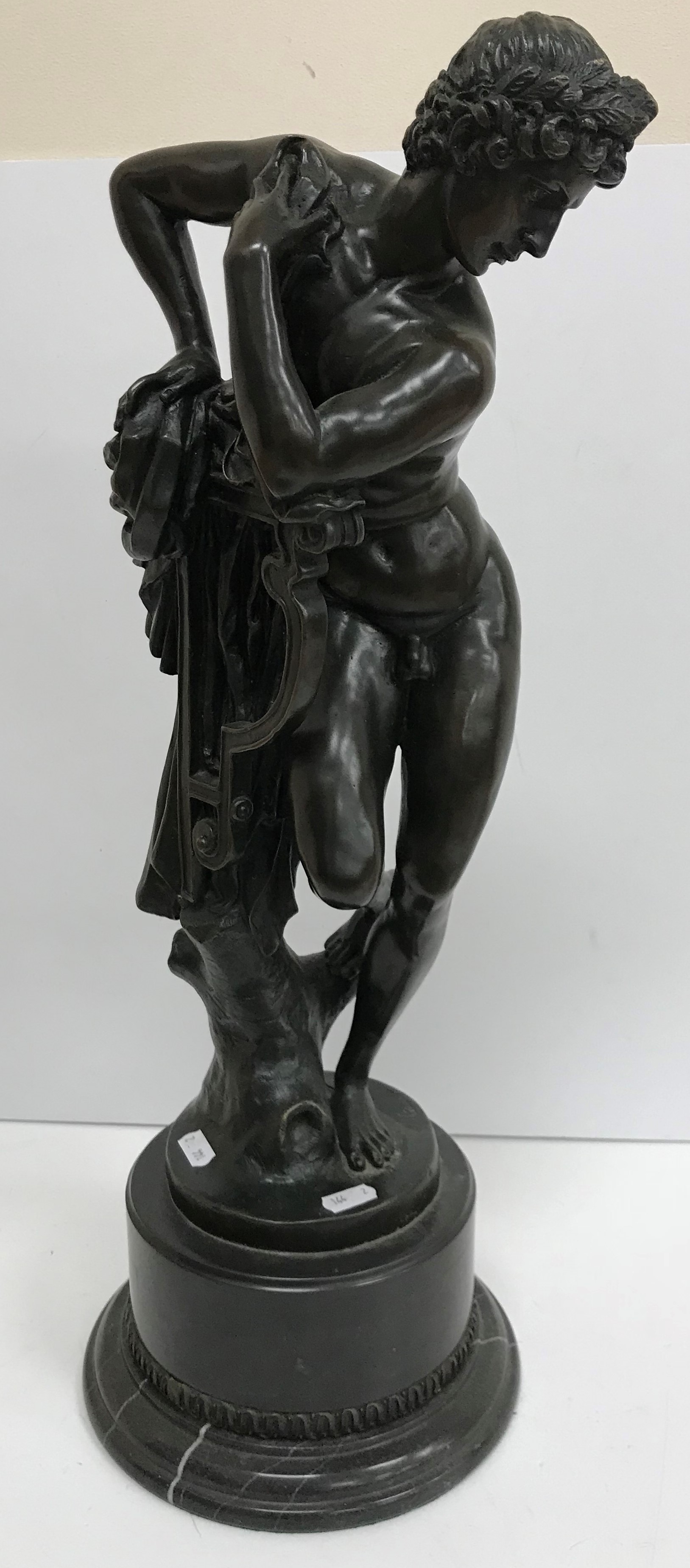 AFTER GIAMBOLOGNA "Apollo", patinated br