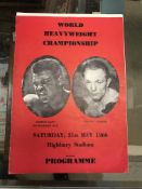 A Henry Cooper v Cassius Clay programme,