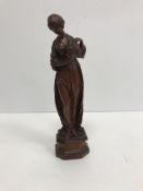 A 19th century carved boxwood figure of