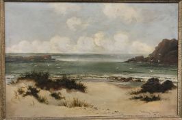 WILLIAM LANGLEY (1852-1922) "Beach seasc