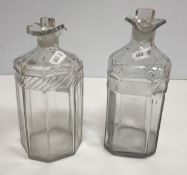 A pair of late 18th Century faceted and