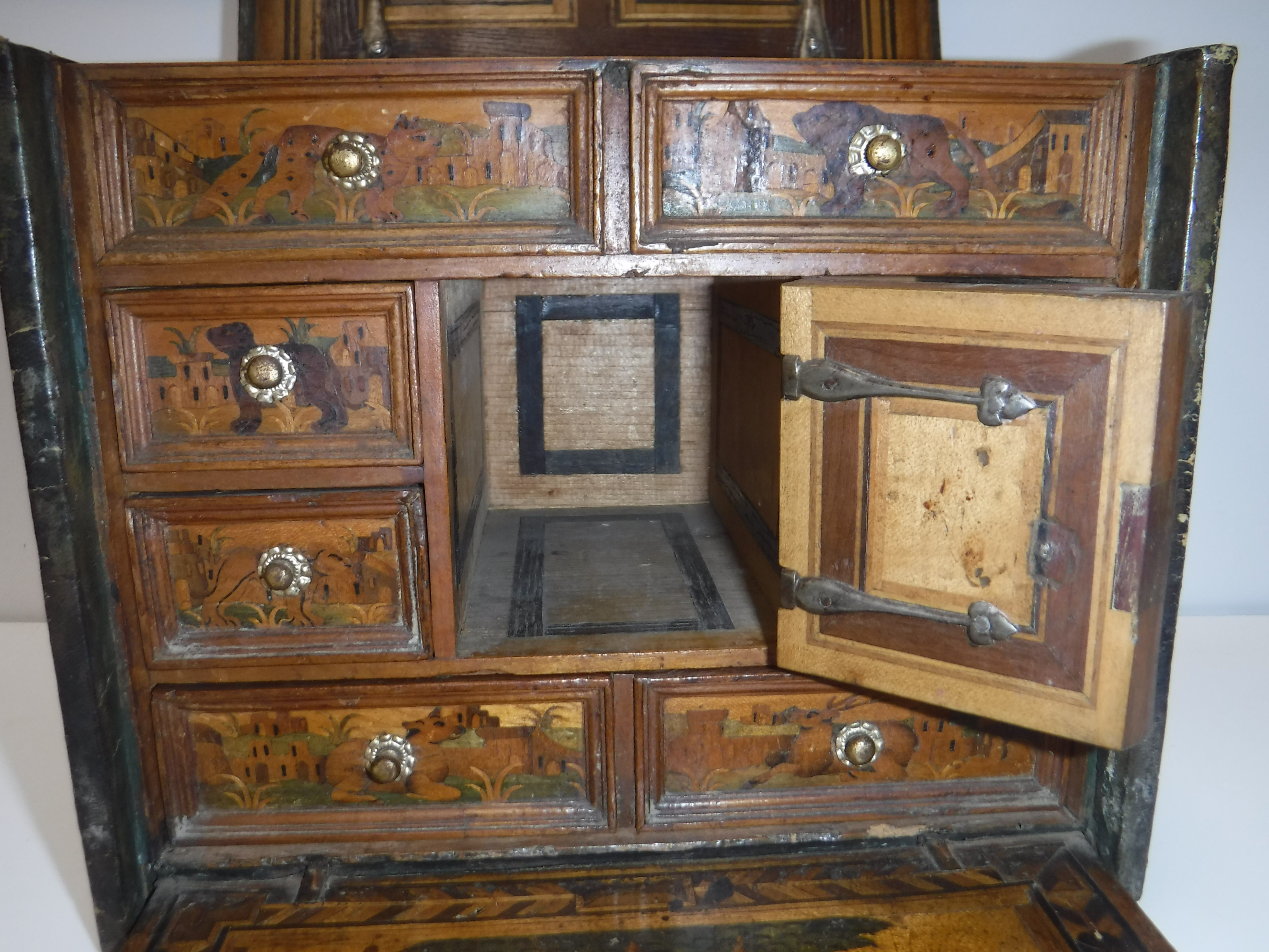 A 17th Century Augsburg table-top or tra - Image 11 of 42